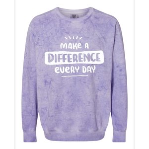 Make A Difference  Colorblast Crewneck Sweatshirt