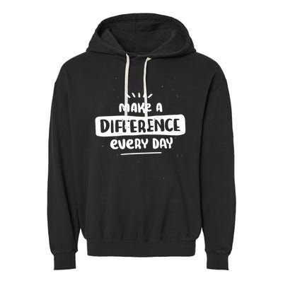 Make A Difference  Garment-Dyed Fleece Hoodie