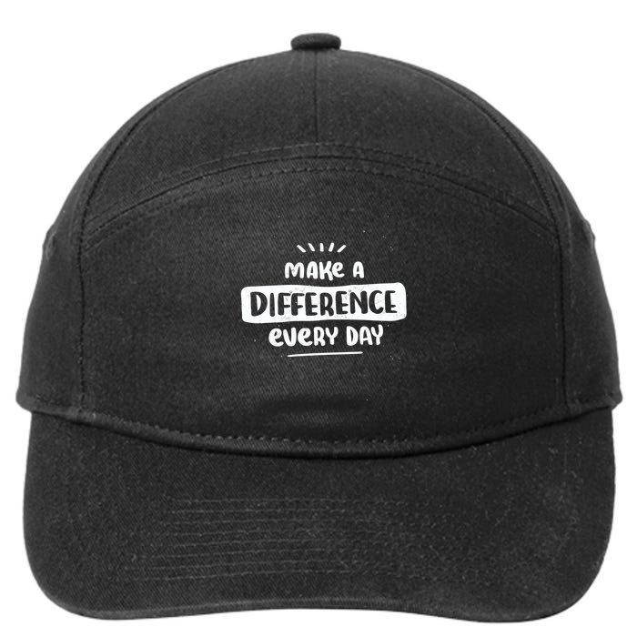 Make A Difference  7-Panel Snapback Hat