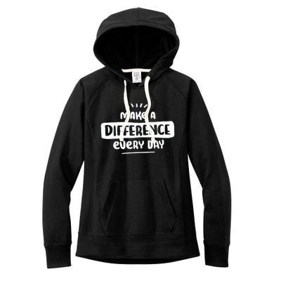 Make A Difference  Women's Fleece Hoodie