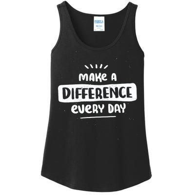 Make A Difference  Ladies Essential Tank