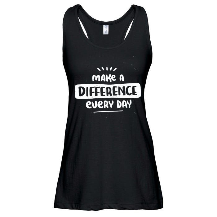 Make A Difference  Ladies Essential Flowy Tank