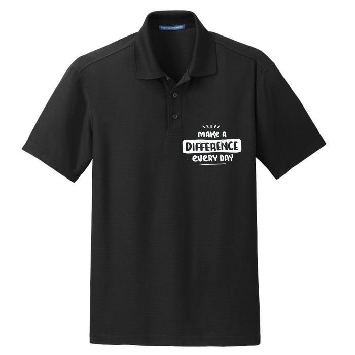 Make A Difference  Dry Zone Grid Polo