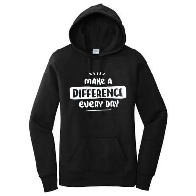 Make A Difference  Women's Pullover Hoodie