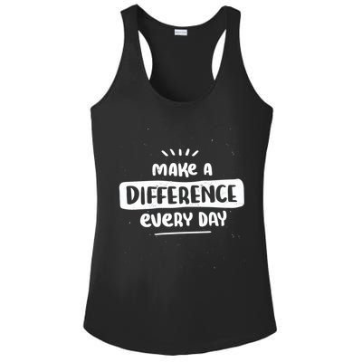 Make A Difference  Ladies PosiCharge Competitor Racerback Tank