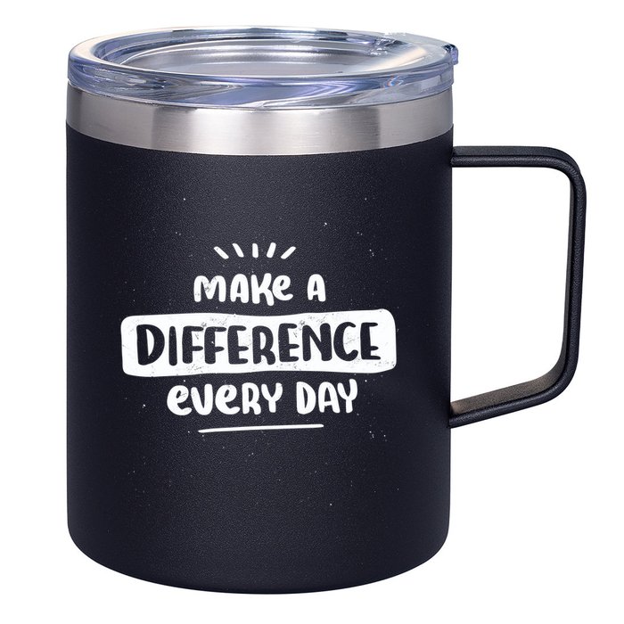 Make A Difference  12oz Stainless Steel Coffee Mug