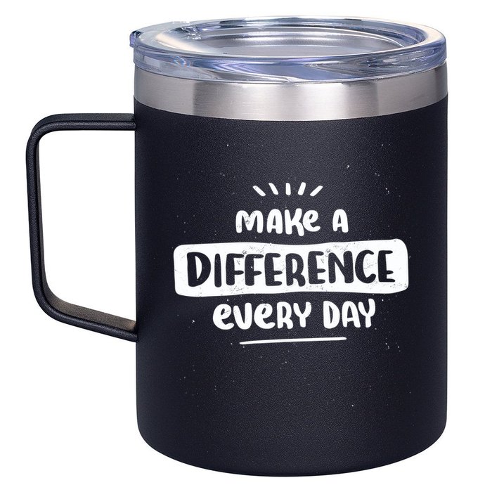 Make A Difference  12oz Stainless Steel Coffee Mug