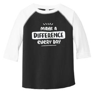 Make A Difference  Toddler Fine Jersey T-Shirt