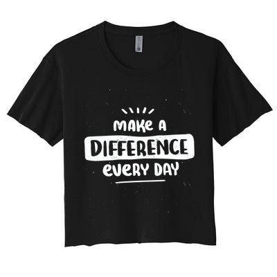 Make A Difference  Crop Top