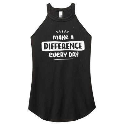 Make A Difference  Women’s Perfect Tri Rocker Tank