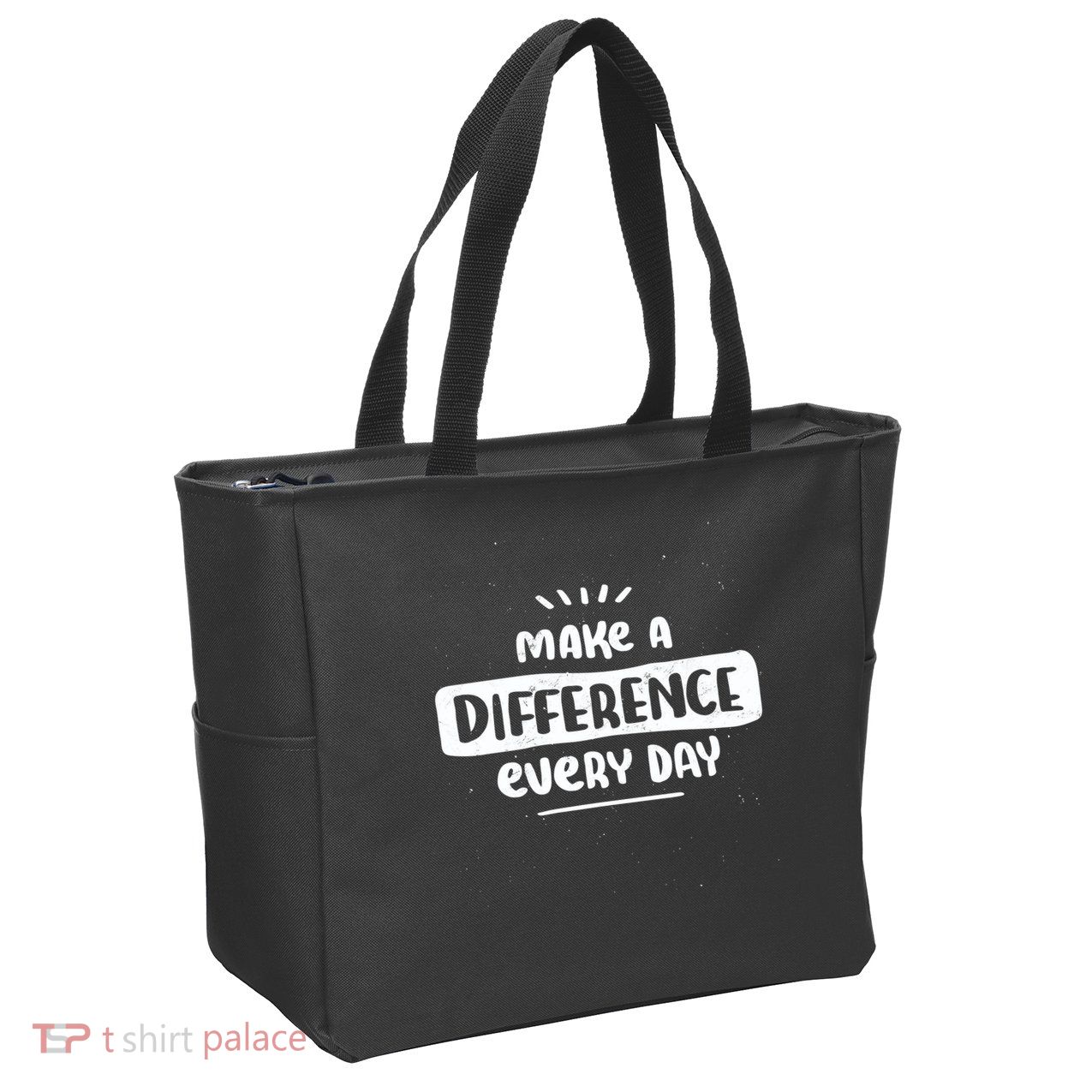 Make A Difference  Zip Tote Bag