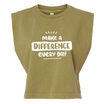 Make A Difference  Garment-Dyed Women's Muscle Tee