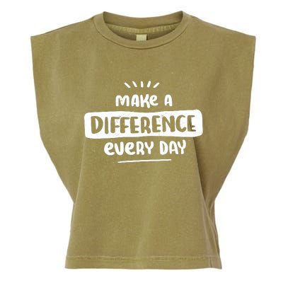 Make A Difference  Garment-Dyed Women's Muscle Tee