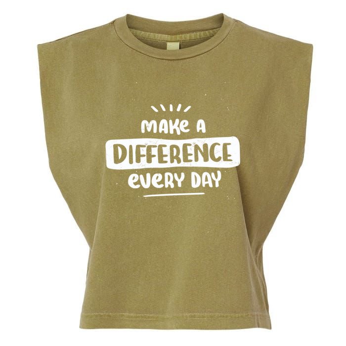 Make A Difference  Garment-Dyed Women's Muscle Tee