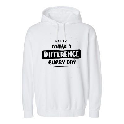 Make A Difference  Garment-Dyed Fleece Hoodie