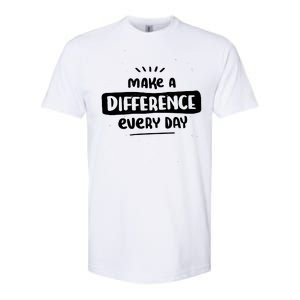 Make A Difference  Softstyle CVC T-Shirt