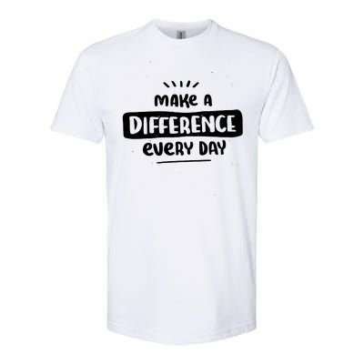 Make A Difference  Softstyle® CVC T-Shirt