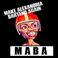 Make Alexandria Bartend Again USA-Made Doggie Bandana