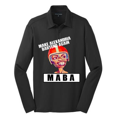 Make Alexandria Bartend Again Silk Touch Performance Long Sleeve Polo