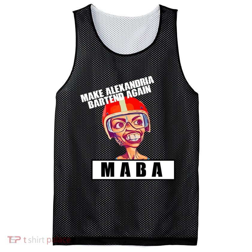 Make Alexandria Bartend Again Mesh Reversible Basketball Jersey Tank