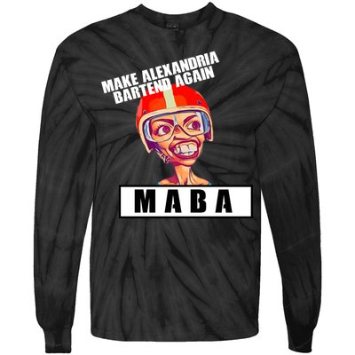 Make Alexandria Bartend Again Tie-Dye Long Sleeve Shirt