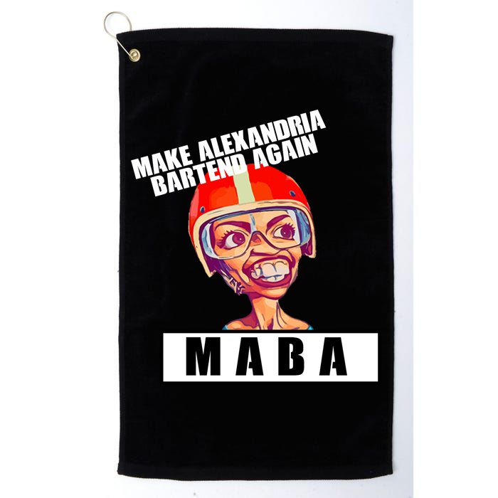 Make Alexandria Bartend Again Golf Towel