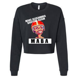 Make Alexandria Bartend Again Cropped Pullover Crew