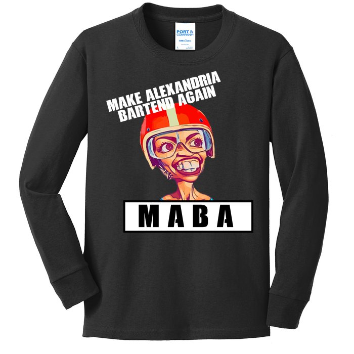 Make Alexandria Bartend Again Kids Long Sleeve Shirt