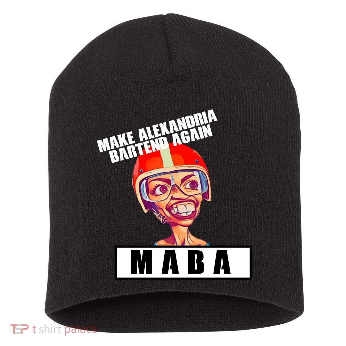 Make Alexandria Bartend Again Short Acrylic Beanie