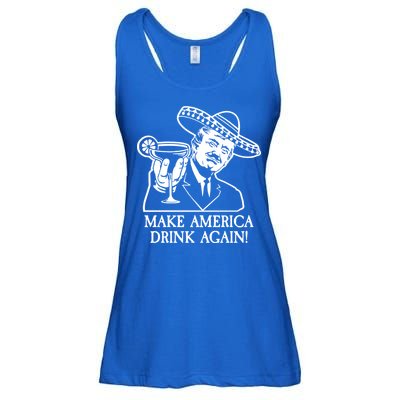 Make America Drink Again Donald Trump Cinco De Mayo Ladies Essential Flowy Tank