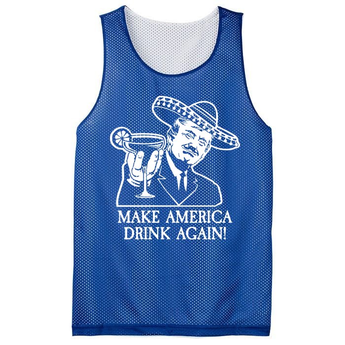 Make America Drink Again Donald Trump Cinco De Mayo Mesh Reversible Basketball Jersey Tank