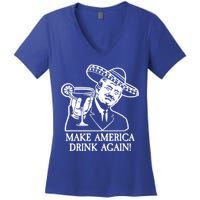 Make America Drink Again Donald Trump Cinco De Mayo Women's V-Neck T-Shirt