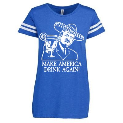 Make America Drink Again Donald Trump Cinco De Mayo Enza Ladies Jersey Football T-Shirt