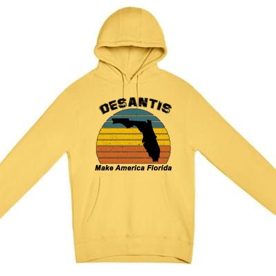 Make America Florida DeSantis 2024 Election Premium Pullover Hoodie