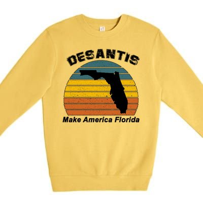 Make America Florida DeSantis 2024 Election Premium Crewneck Sweatshirt