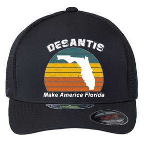 Make America Florida DeSantis 2024 Election Flexfit Unipanel Trucker Cap