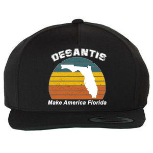 Make America Florida DeSantis 2024 Election Wool Snapback Cap