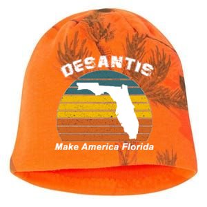 Make America Florida DeSantis 2024 Election Kati - Camo Knit Beanie