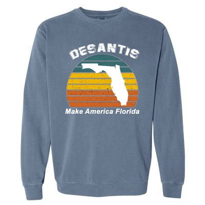 Make America Florida DeSantis 2024 Election Garment-Dyed Sweatshirt