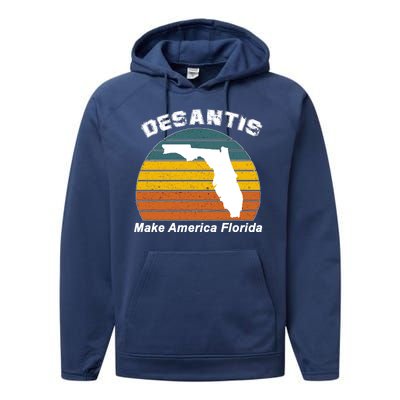 Make America Florida DeSantis 2024 Election Performance Fleece Hoodie