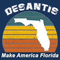 Make America Florida DeSantis 2024 Election Cooling Performance Crew T-Shirt