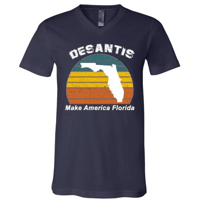 Make America Florida DeSantis 2024 Election V-Neck T-Shirt