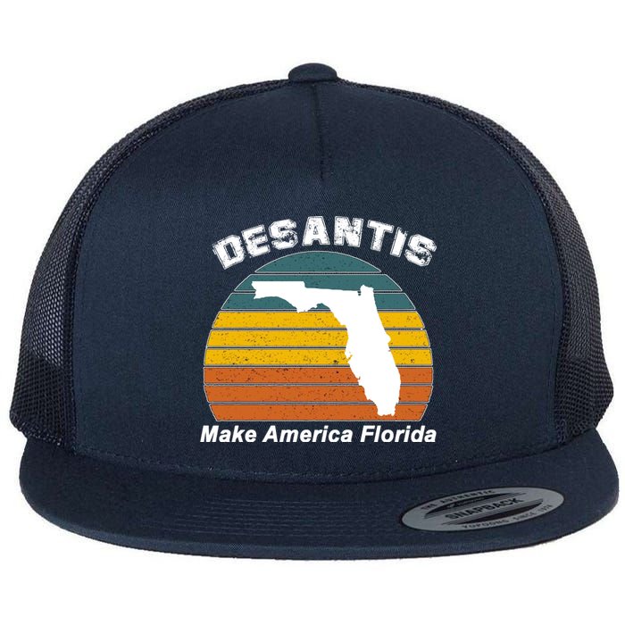 Make America Florida DeSantis 2024 Election Flat Bill Trucker Hat