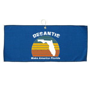 Make America Florida DeSantis 2024 Election Large Microfiber Waffle Golf Towel