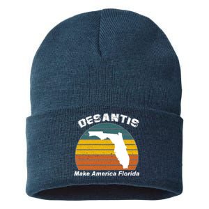 Make America Florida DeSantis 2024 Election Sustainable Knit Beanie