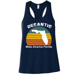 Make America Florida DeSantis 2024 Election Women's Racerback Tank