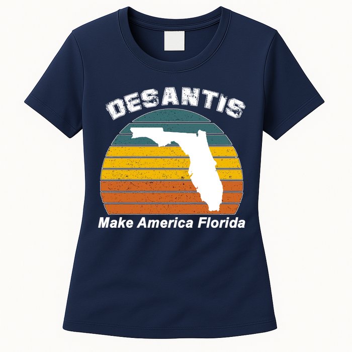 Make America Florida DeSantis 2024 Election Womens T-Shirt