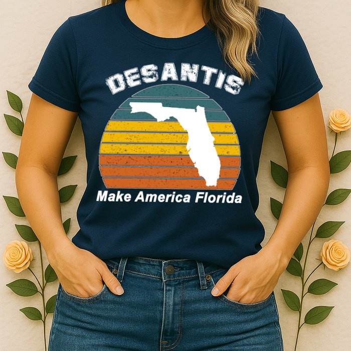 Make America Florida DeSantis 2024 Election Womens T-Shirt