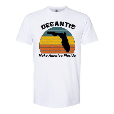 Make America Florida DeSantis 2024 Election Softstyle CVC T-Shirt