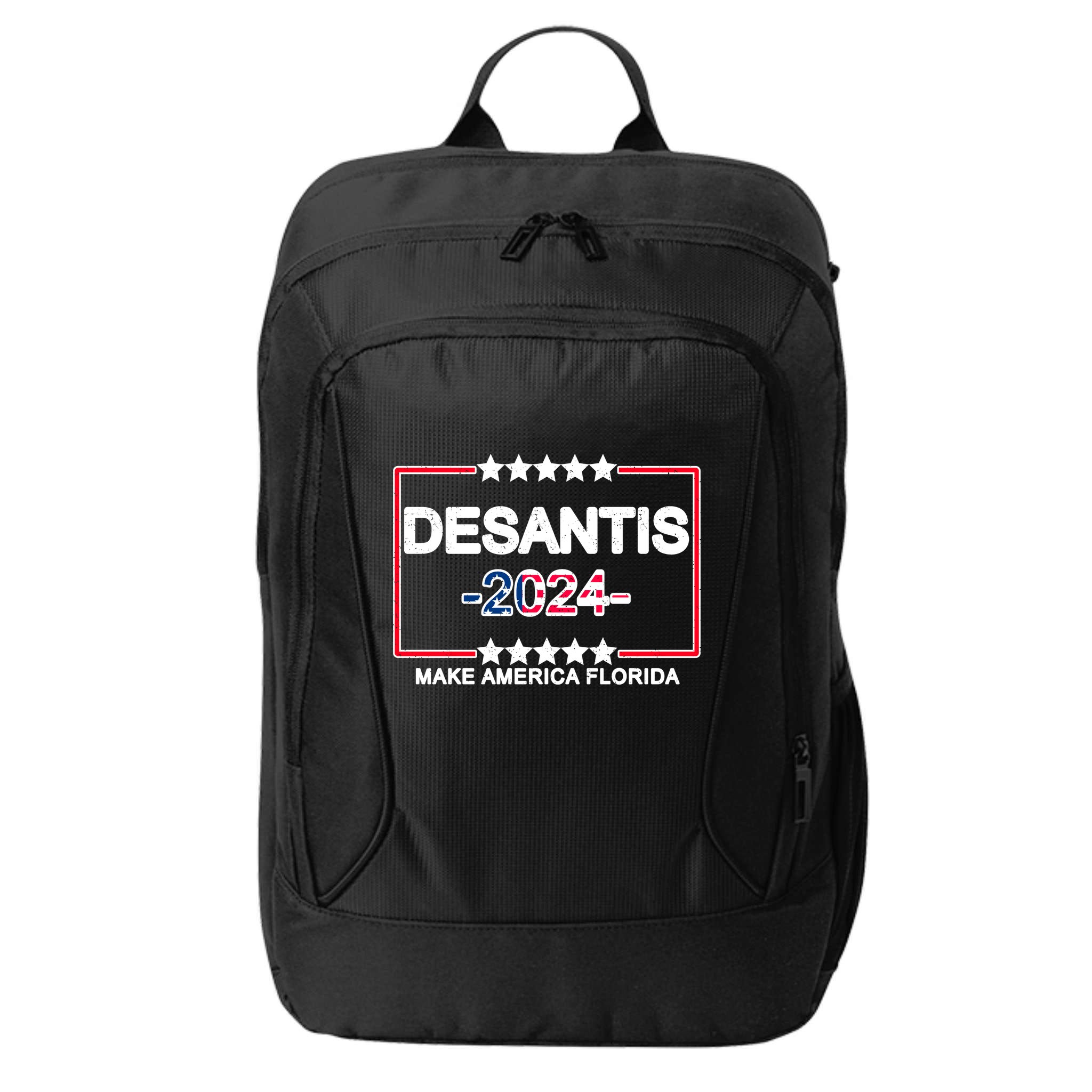Make America Florida DeSantis 2024 Vintage City Backpack